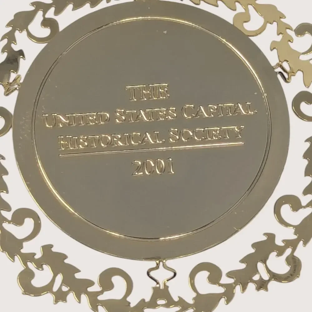 2001 United States Capitol Historical Society Christmas Ornament In Box